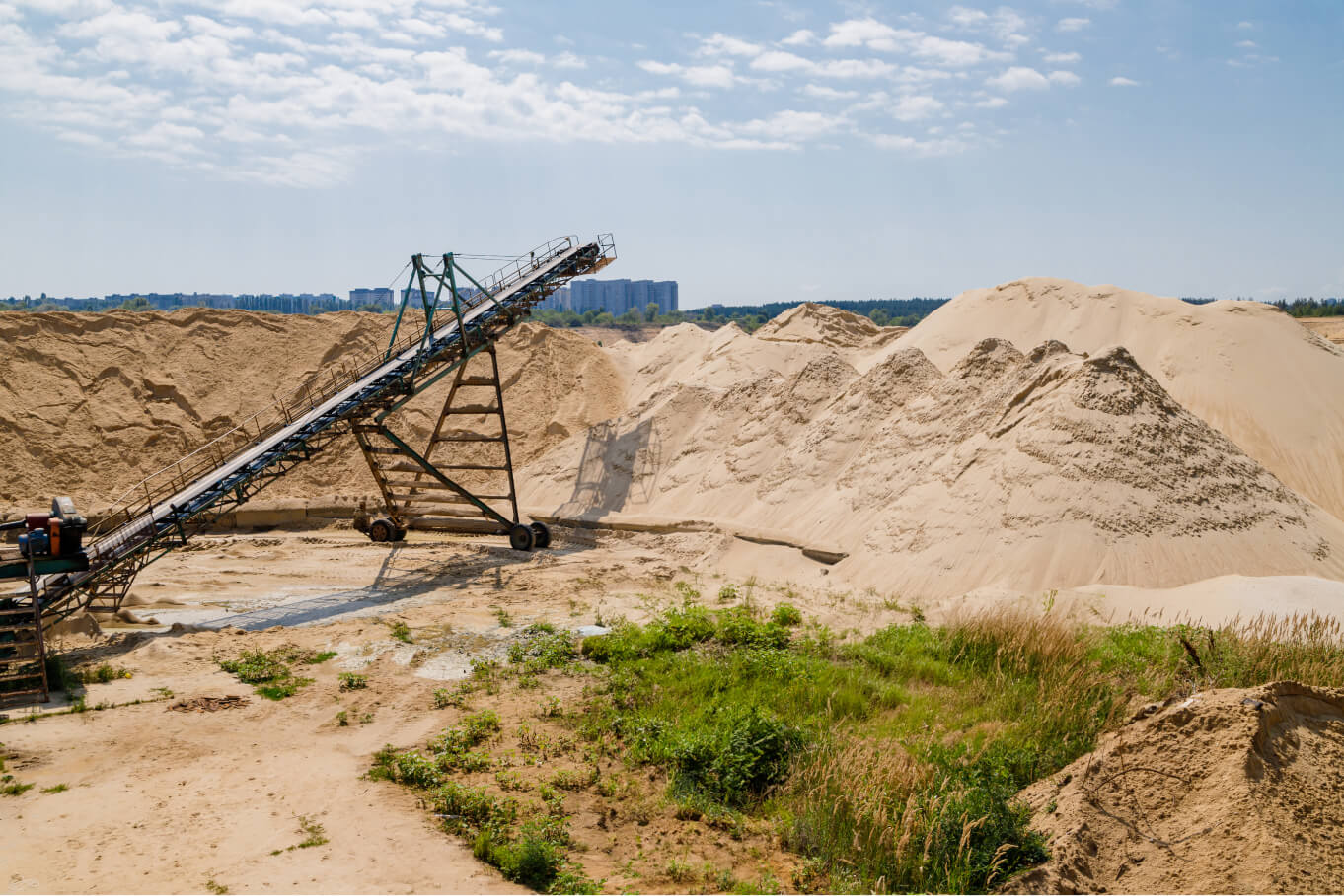 Линия фракционирования песка