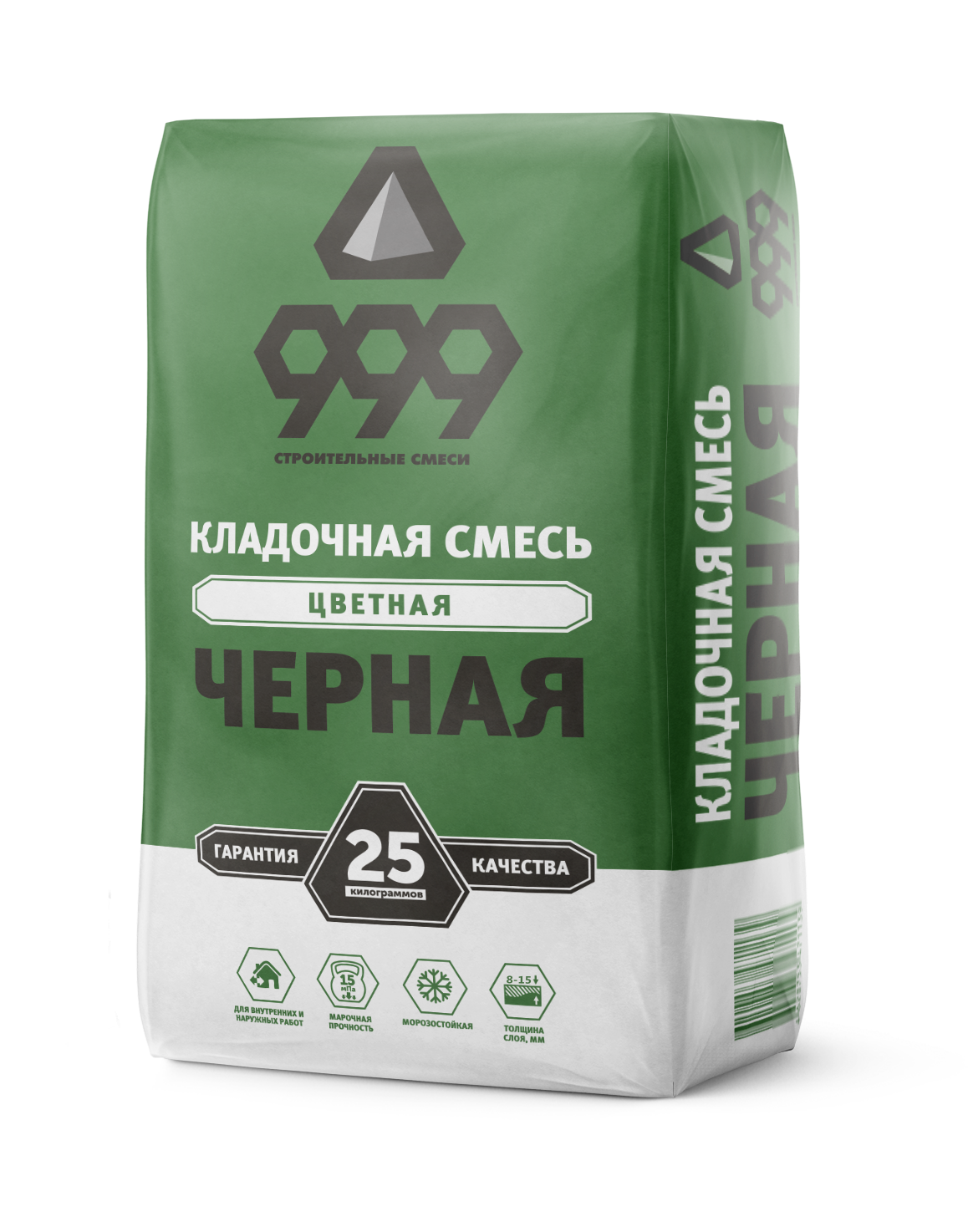 кладочная смесь цветная м150 черная 25/50 кг