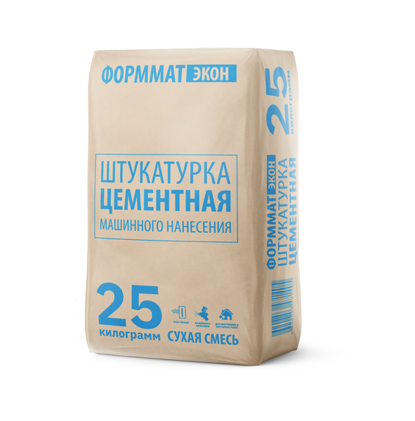цементная штукатурка (машинная) (25 кг) 