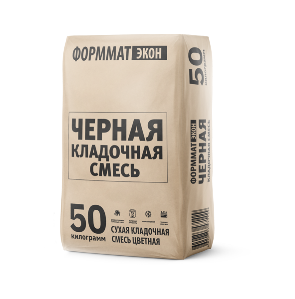 Кладочная смесь цветная М150 Черная 25/50 кг