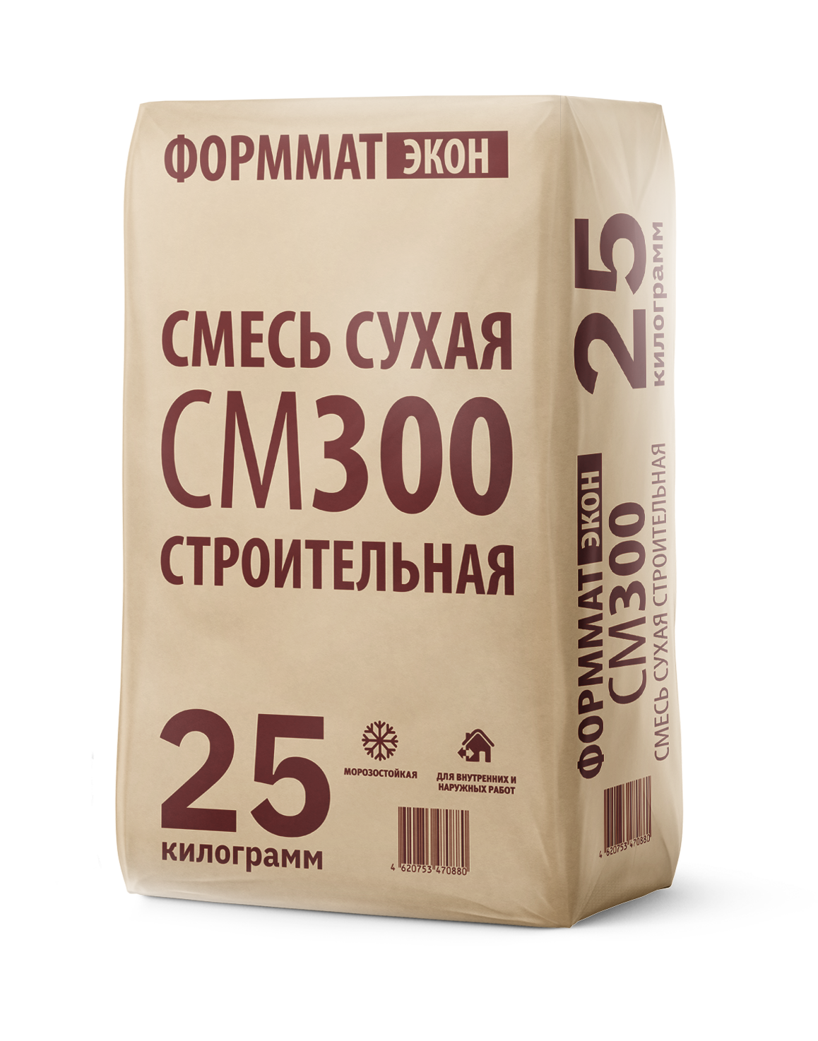 смесь сухая строительная см300 формматэкон 25/50 кг