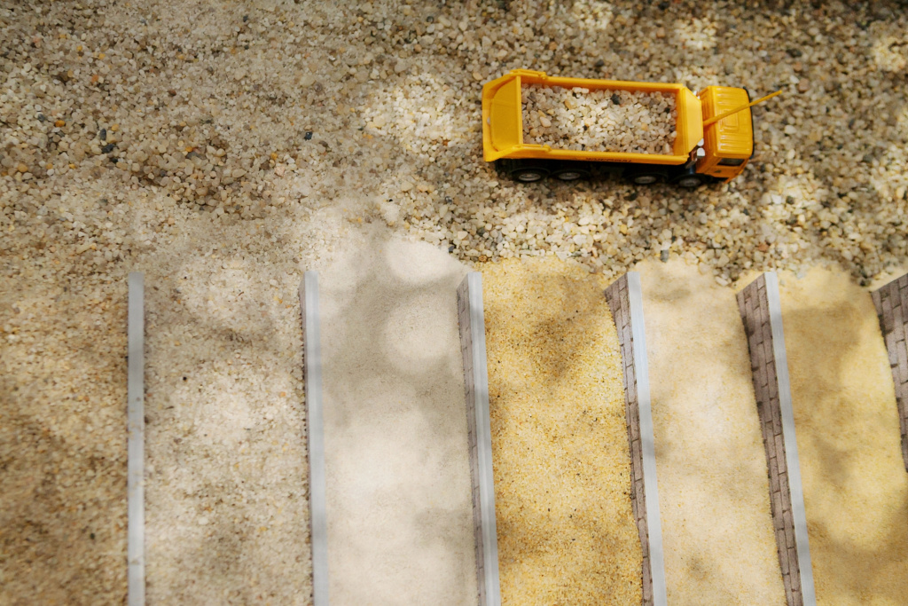 Фракционированные, строительные пески