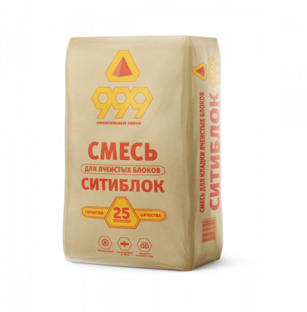 смесь для ячеистых блоков ситиблок 25 кг 