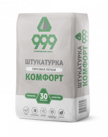 комфорт легкая гипсовая штукатурка (30 кг)