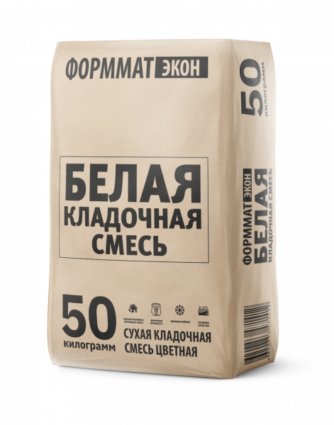 Кладочная смесь цветная М150 Белая 25/50 кг