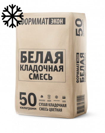 кладочная смесь цветная м150 белая 25/50 кг зимняя