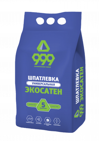 экосатен шпатлевка гипсовая 5 кг / 18 кг