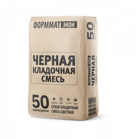 кладочная смесь цветная м150 черная 25/50 кг