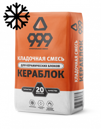 кладочная смесь для керамических блоков кераблок 20 кг зимняя 