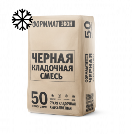 кладочная смесь цветная м150 черная 25/50 кг зимняя