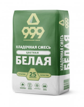 кладочная смесь цветная м150 белая 25/50 кг
