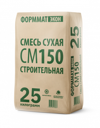 смесь сухая строительная см150 формматэкон 25/50 кг