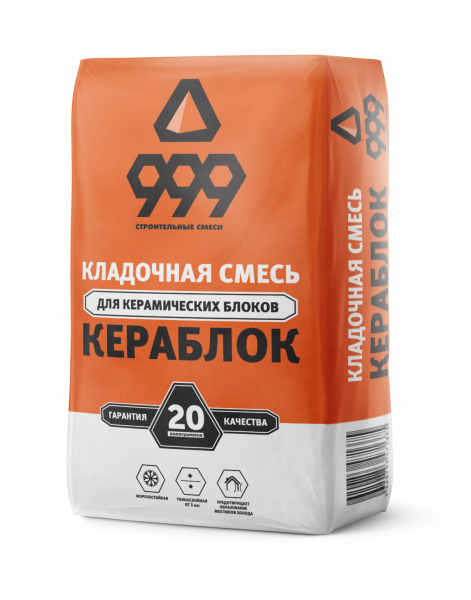 кладочная смесь для керамических блоков кераблок 20 кг  