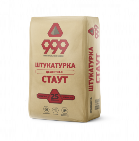 стаут цементная штукатурка 5 кг / 25 кг